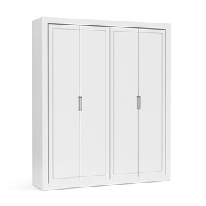 Dormitório Tutto New 4 Portas, Cômoda 1 Porta, Berço Branco Soft com Colchão - Matic Móveis 