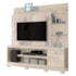 Estante Home Theater Alan Calacata/Off White para TV até 55” com Pés - Madetec 