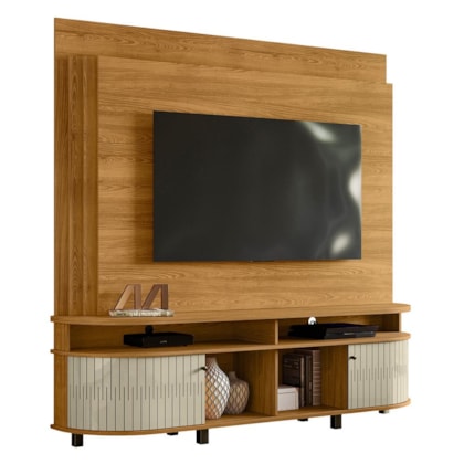 Estante Home Theater Daytona Cumaru/Opala para TV até 65” - Madetec