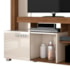 Estante Home Theater Flávia Naturale/Off White para TV até 50” - Madetec