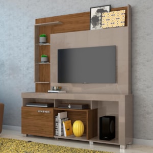 Estante Home Theater Ícaro Fendi/Naturale para TV até 50” - Madetec