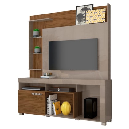 Estante Home Theater Ícaro Fendi/Naturale para TV até 50” - Madetec