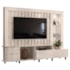 Estante Home Theater Le Mans Calacata/Off White para TV até 70” - Madetec