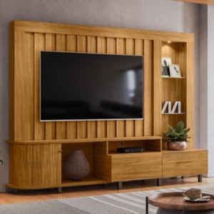 Estante Home Theater Le Mans Cumaru para TV até 70” - Madetec