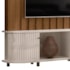 Estante Home Theater Le Mans Naturale/Off White para TV até 70” - Madetec