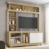 Estante Home Theater Mali Nature/Off White para TV até 50” - Móveis Leão