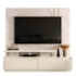 Estante Home Theater New Apolo Calacata/Off White para TV até 75” - Madetec