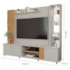 Estante Home Theater Riviera Off White/Nature para TV até 60” - Permóbili