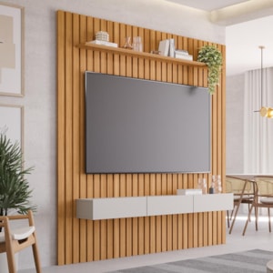 Home Maragogi 1.8 Nature/Off White para TV até 65” - Permóbili