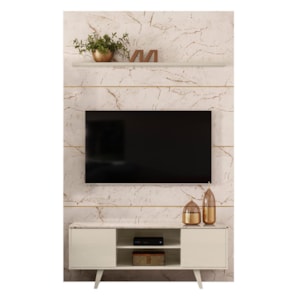 Home Piso-Teto Panorama Calacata/Off White para TV até 65” - Madetec