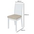 Mesa de Jantar 200x90 com 6 Cadeiras Athenas Branco/Linho Bege - Móveis Lopas  
