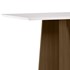Mesa de Jantar Anitta 120x80 Imbuia/Off White Tampo em MDF com Vidro - New Ceval