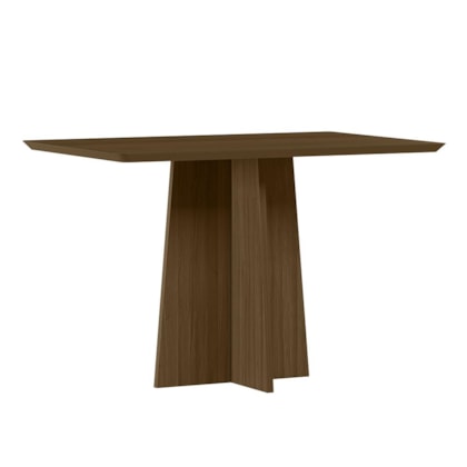 Mesa de Jantar Anitta 120x80 Imbuia Tampo em MDF - New Ceval