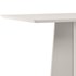 Mesa de Jantar Anitta 135x90 Off White Tampo em MDF com Vidro - New Ceval