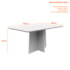 Mesa de Jantar Anitta 160x90 com 6 Cadeiras Ana Ypê/Off White/Linho Cinza Claro - New Ceval