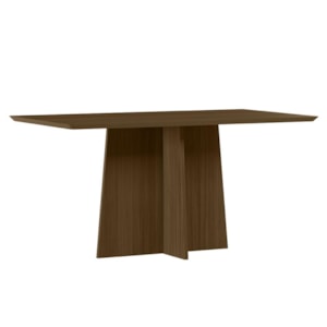 Mesa de Jantar Anitta 160x90 Imbuia Tampo em MDF - New Ceval