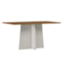 Mesa de Jantar Anitta 160x90 Off White/Ypê Tampo em MDF - New Ceval