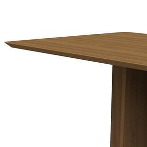Mesa de Jantar Anitta com Tampo Madeirado 160x90 Imbuia - PR Móveis 