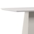 Mesa de Jantar Bárbara 135x90 Off White Tampo em MDF com Vidro - New Ceval