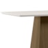 Mesa de Jantar Bárbara 180x90 Imbuia/Off White Tampo em MDF com Vidro - New Ceval