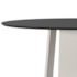 Mesa de Jantar Isabela 135x135 Off White/Preto Tampo em MDF com Vidro - New Ceval