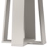 Mesa de Jantar Isabela 135x135 Off White/Preto Tampo em MDF com Vidro - New Ceval