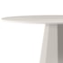 Mesa de Jantar Isis 120x120 Off White Tampo em MDF com Vidro - New Ceval