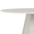 Mesa de Jantar Isis 135x135 Off White Tampo em MDF com Vidro - New Ceval