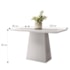 Mesa de Jantar Jasmin 120x80 Off White - PR Móveis