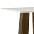 Mesa de Jantar Valencia 90x90 Imbuia/Off White Tampo em MDF com Vidro - New Ceval