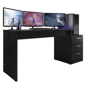 Mesa para Computador Desk Gamer DRX-5000 Preto Black - PR Móveis 