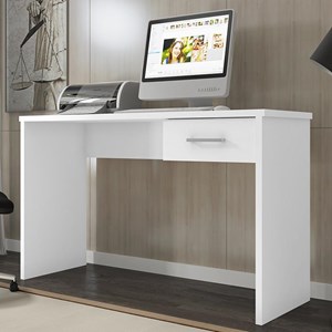 Mesa para Computador Escrivaninha Gávea com Gaveta Branco Tx - PR Móveis 