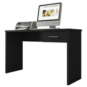 Mesa para Computador Escrivaninha Gávea com Gaveta Preto Tx - PR Móveis 