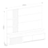 Painel Home Suspenso Atena Calacata/Off White para TV até 65” - Madetec