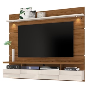 Painel Home Suspenso Lana 1.8 Naturale/Off White para TV até 60” - Madetec