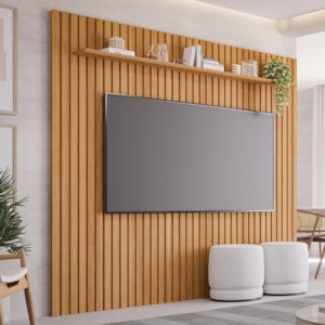 Painel Maragogi 2.3 Nature para TV até 84” - Permóbili