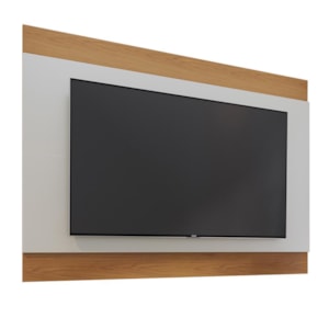 Painel Nilo Off White Matte/Freijó para TV até 75” - Colibri