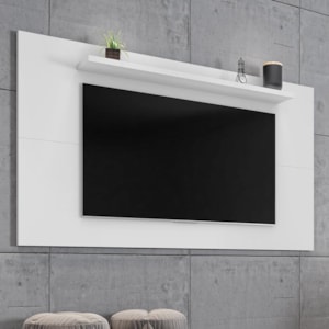 Painel Suspenso Esmeralda 158cm Branco para TV até 60” - Casa D