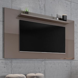 Painel Suspenso Esmeralda 158cm Cinza Pérola para TV até 60” - Casa D