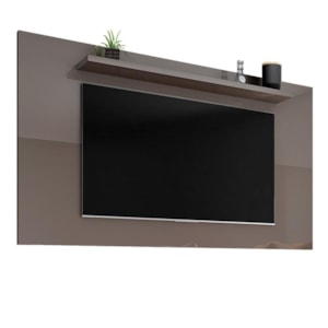 Painel Suspenso Esmeralda 158cm Cinza Pérola para TV até 60” - Casa D