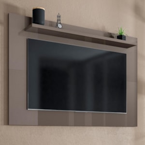 Painel Suspenso Safira 135cm Cinza Pérola para TV até 50” - Casa D