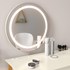 Penteadeira Tifanny Espelho Giratório com LED Off White/Eco Wood - Matic Móveis 