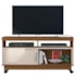 Rack Bancada Artur Naturale/Off White para TV até 50” - Madetec