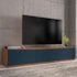 Rack Bancada Eros 180cm Cedro/Azul Cobalto para TV até 60” - Casa D