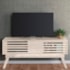 Rack Bancada Frizz 1.5 Calacata/Off White para TV até 65” - Madetec