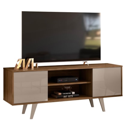 Rack Bancada Lisboa Fendi/Naturale para TV até 55” - Madetec