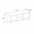 Rack Bancada Safira Plus 135cm Cedro/Off White para TV até 60” - Casa D