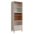 Torre Quente Bella 70cm 1 Forno Off White/Freijó - MGM