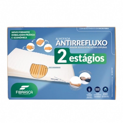 Travesseiro Antirrefluxo 2 Estágios Branco - Fibrasca